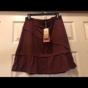 Prana Burgundy Leah Skirt - Size Medium